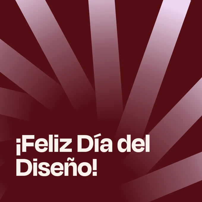 ¡Feliz Día del Diseño!