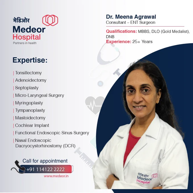 Top ENT Doctor in Delhi | Dr. Meena Agrawal