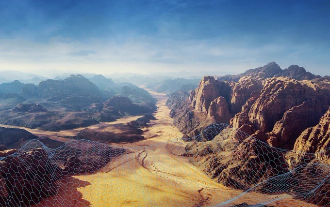 what viewers see flying over mountains on paradropVR