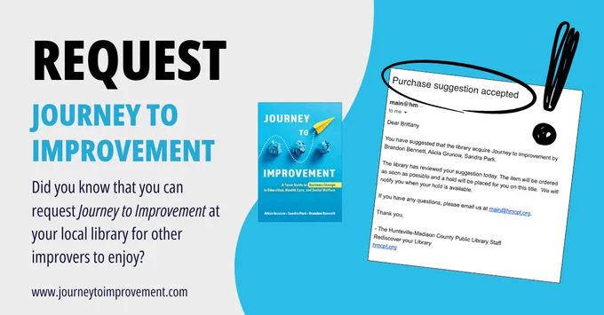 Request journey to improvement. Did you know that you can request Journey to Improvement at your local library for other improvers to enjoy?
