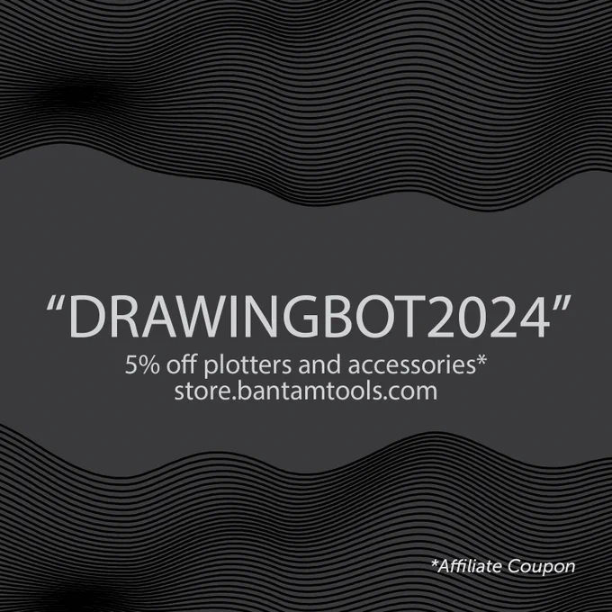 Coupon for drawing robot NextDraw and accessories