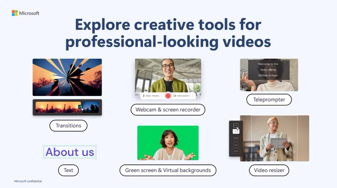 Picture of Clipchamp features