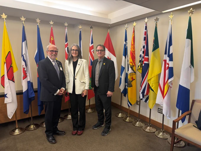 Commissioners Gioia, Phare and MP Brian Masse