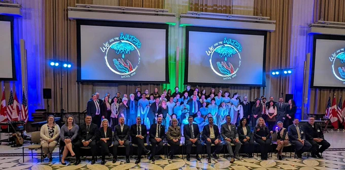 Canadian Great Lakes Day reception group