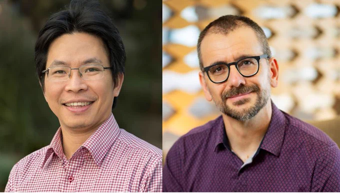 L-R: Associate Professor Lan Nguyen and Dr Thierry Jardé have been awarded National Breast Cancer Foundation funding totalling $1.5M for their research projects.
