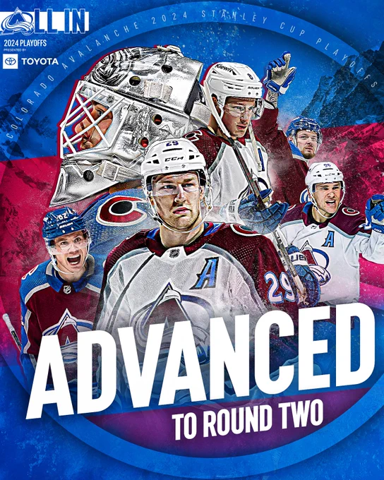 Colorado Avalanche advanced to Round Two.