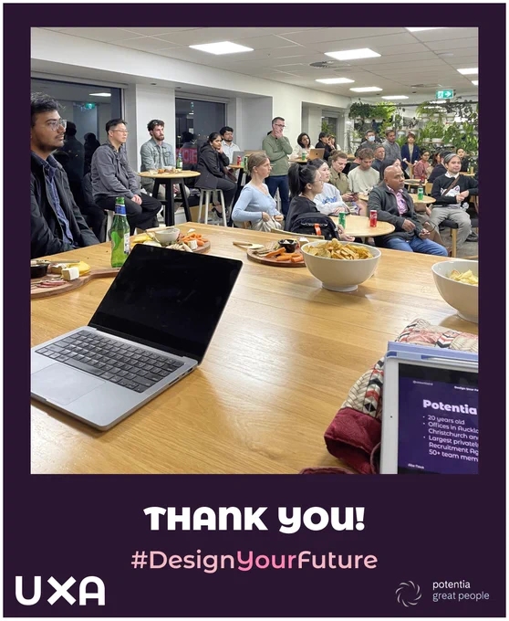 Grateful for the 40  attendees at our #DesignYourFuture event! Key takeaways:

* Use ChatGPT as a tool, not the captain of your cover letter.
* Spell out links in your CV to avoid stripping by some services.
* Craft portfolios with 3 impactful stories, not 5 similar ones.
* Seek monthly feedback on your portfolio site.

cheers