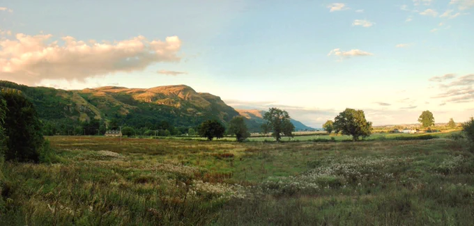 View of Clackmannanshire countryside