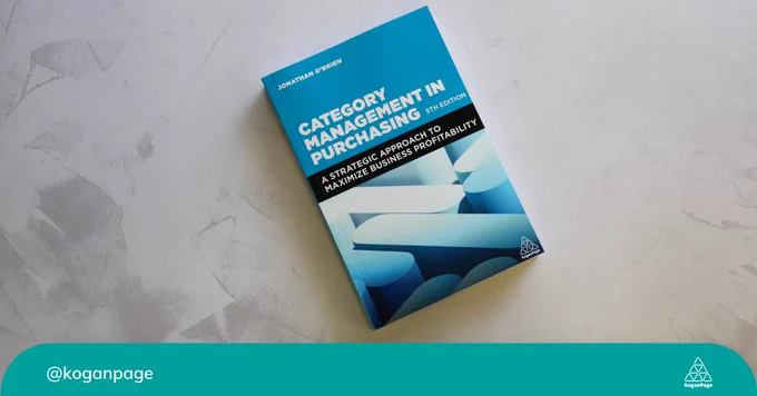 Category Management in Purchasing book on a white background.
