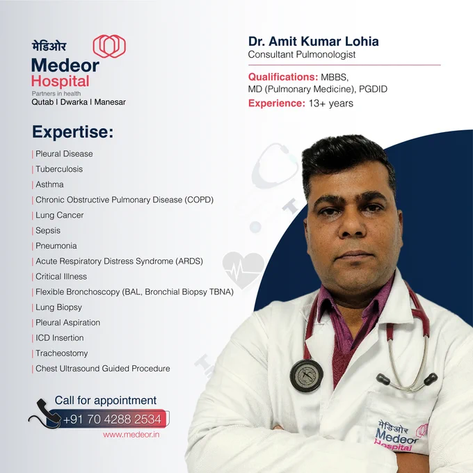 Best Pulmonologist In Delhi | Dr. Amit Kumar Lohia