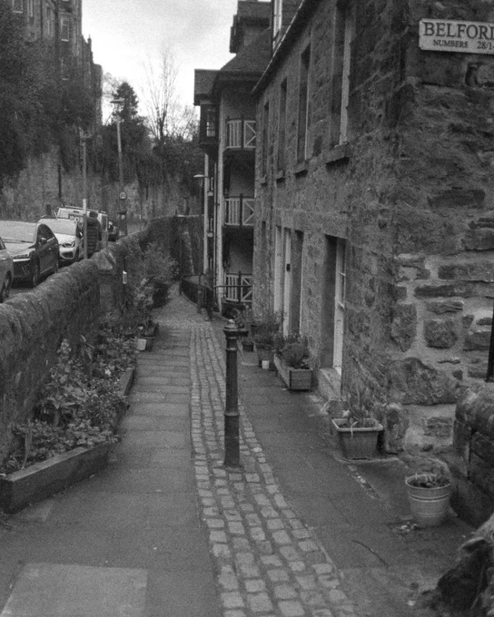 Black and white photograph of Belford Road
