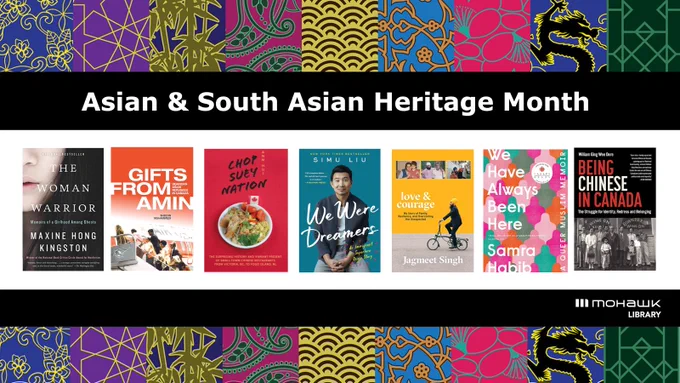 Asian & South Asian Heritage Month, images of book covers