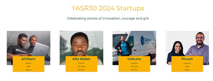 YASR 30 List of most innovative upcoming African startups. 
https://www.yasr.org/yasr-2024
