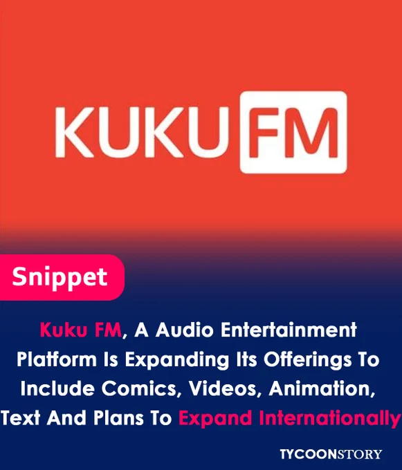 Kuku FM's $25 million Series C funding round empowers its diversification into comics, videos, and international markets.