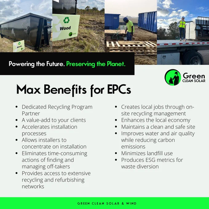 EPC waste management benefits | Green Clean Solar & Wind♻️