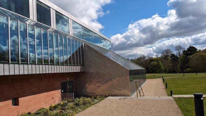 Burrell collection building looking down from the main entrance concourse