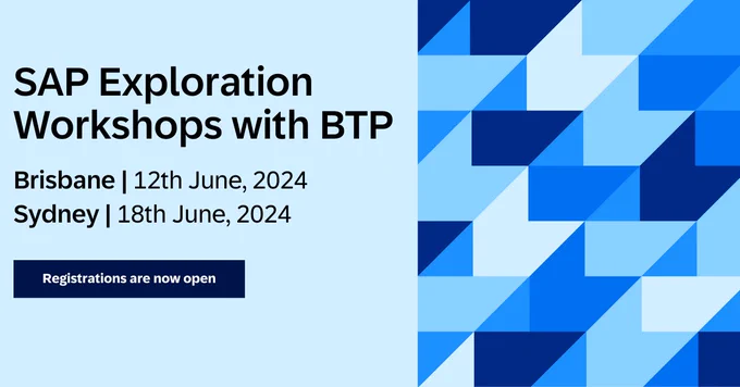 ANZ | BTP | SAP Exploration Workshop with BTP