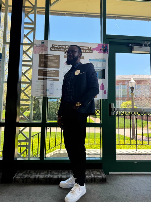 Olamiposi Caleb Fagunloye at the Citizens Climate Lobby (CCL) Southeast conference in Greenville, South Carolina, titled "A Community-Centered Climate Future.