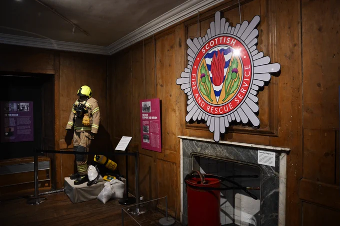 Exhibition interior at the Museum of Edinburgh. 