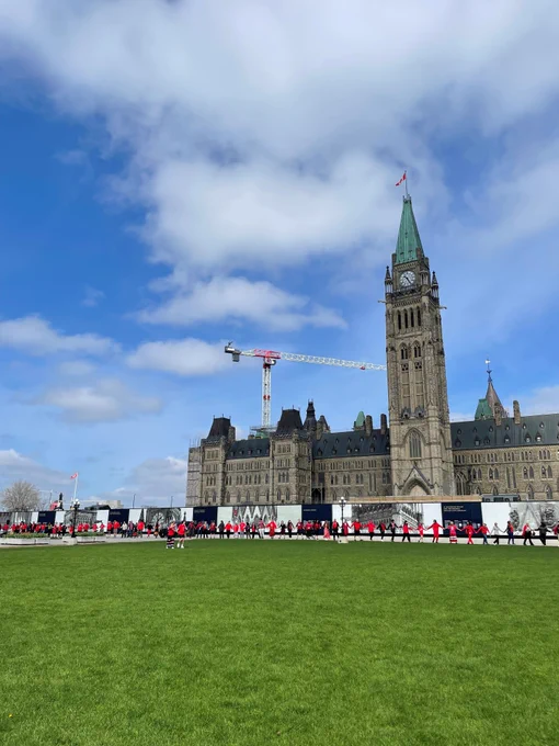 Dance circle on Parliament hill.