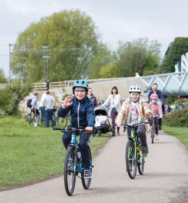 Young participants on the 2023 Reach Ride