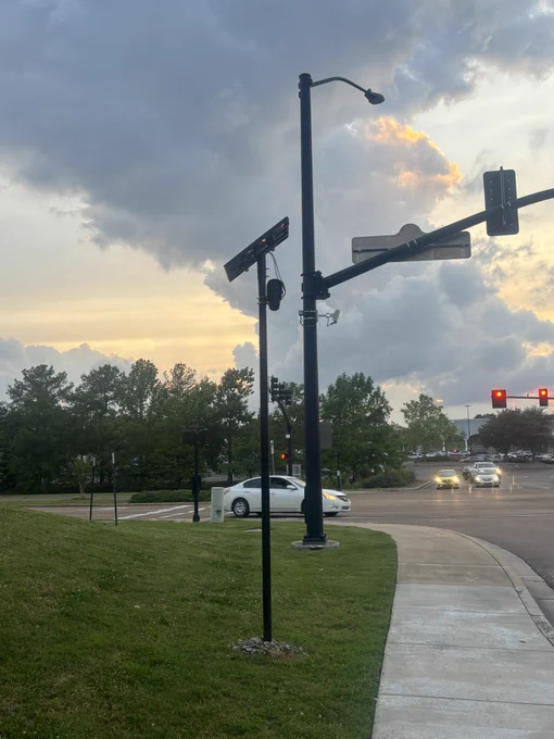 Picture of a Flock Safety camera in Madison, Mississippi