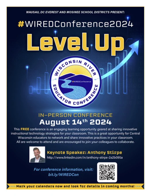 WIREDConference - Level Up FREE In Person Conference August 14th with Keynote Speaker Anthony Stirpe!  
