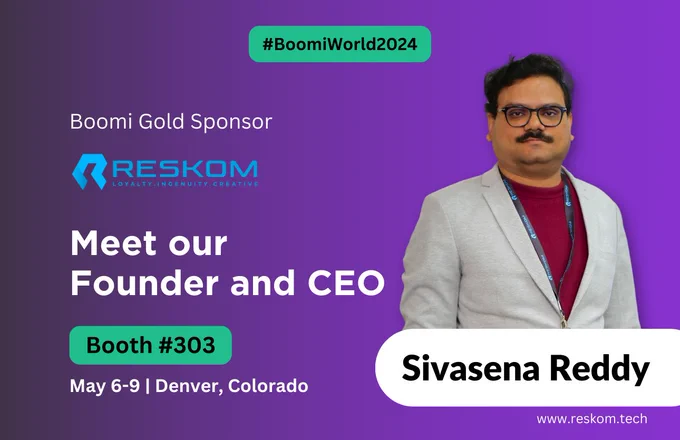 RESKOM's CEO, Sivasena Reddy at Boomi World 2024