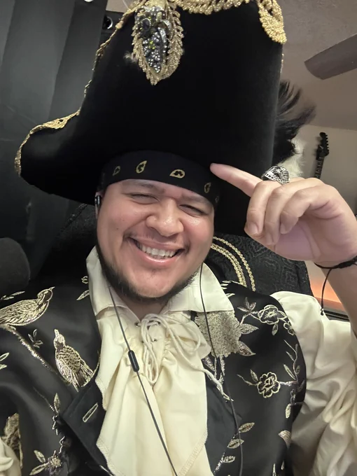 Captain carrillo prepared for a sail!