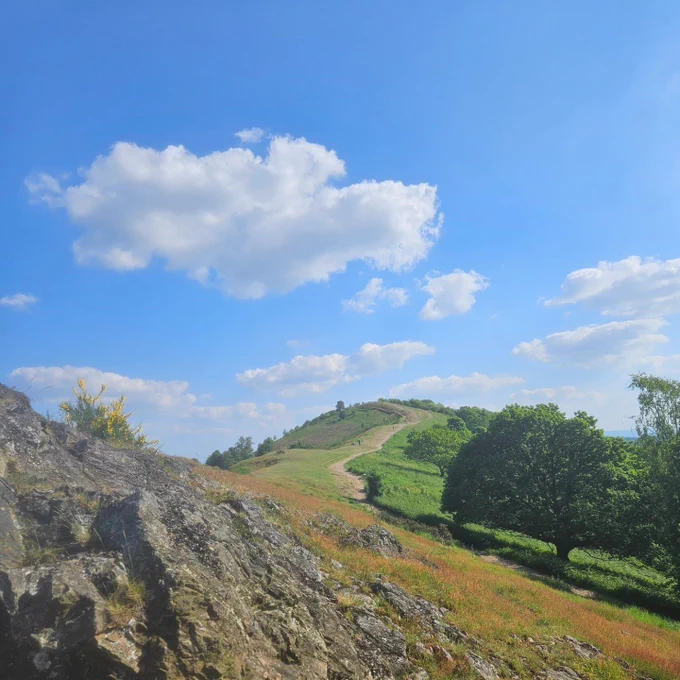 Footpath up ridge