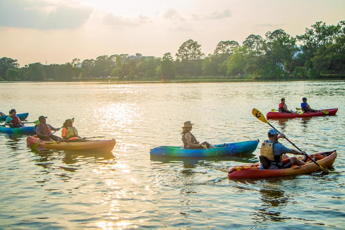 🌅🚣‍♀️ Adventure awaits at our Sunset Paddle event on June 12 at Milford Wampold Memorial Park! 🌊 We will explore the tranquil beauty of the LSU Lakes as a group as the sun sets. 🌟 Whether you're an experienced paddler or seeking a new adventure, this serene journey is perfect for all ages 12 and up. Secure your spot now before it's too late! All equipment provided - Limited spaces available. 
🌄🛶 Register at: 