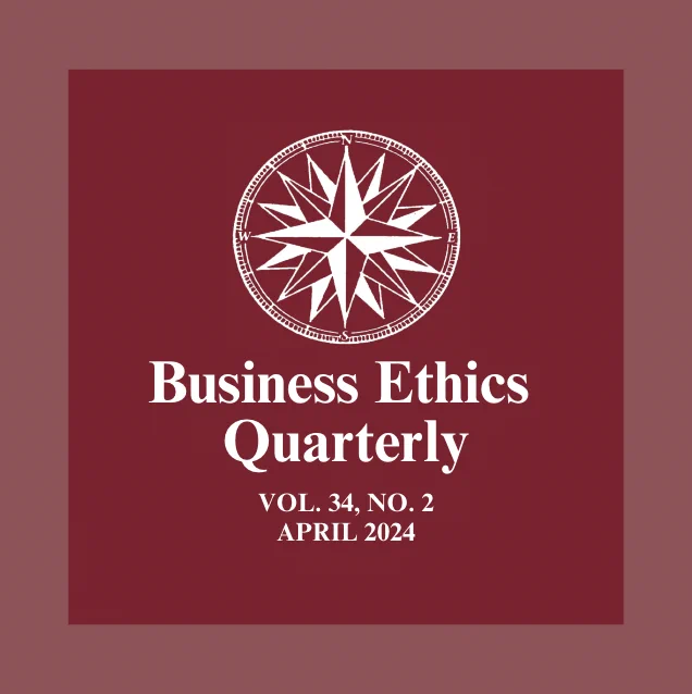Business Ethics Quarterly, Volume 34, Number 2, April 2024