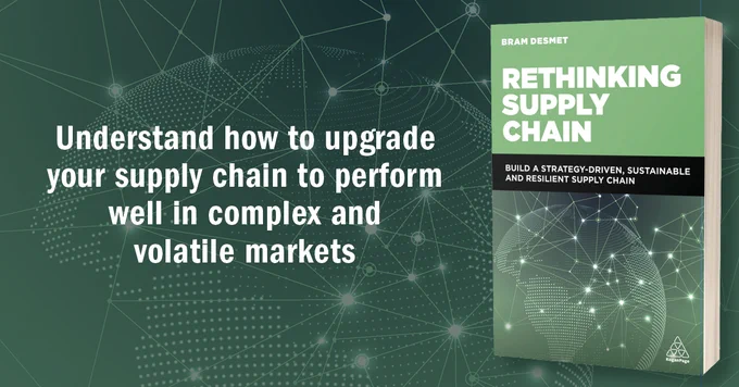 'Understand how to upgrade your supply chain to perform well in complex and volatile markets', next to 'Rethinking Supply Chain'.