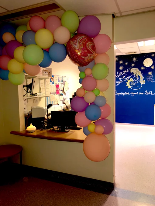 Balloons for our birth centre opening
