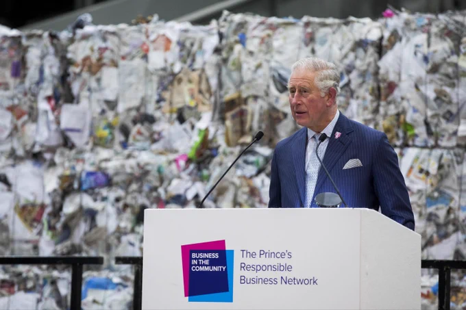 His Majesty The King speaking at an event.