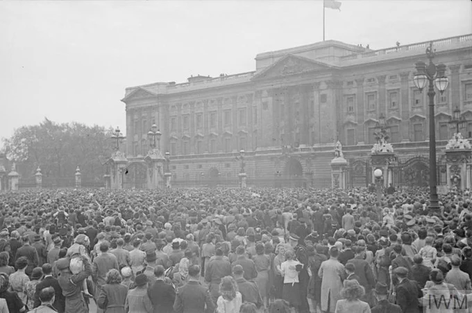 A densely packed crowd of revellers, on the corner of Shaftesbury Avenue and Great Windmill Street.