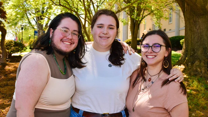 (From l. to r.) Carter Warhurst, Taylor Beam, and Shelby Daugherty