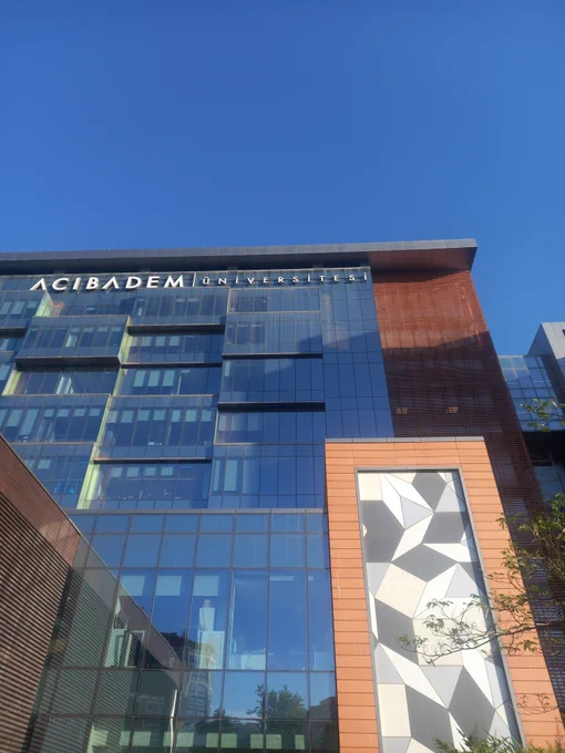Acıbadem University, seen from below