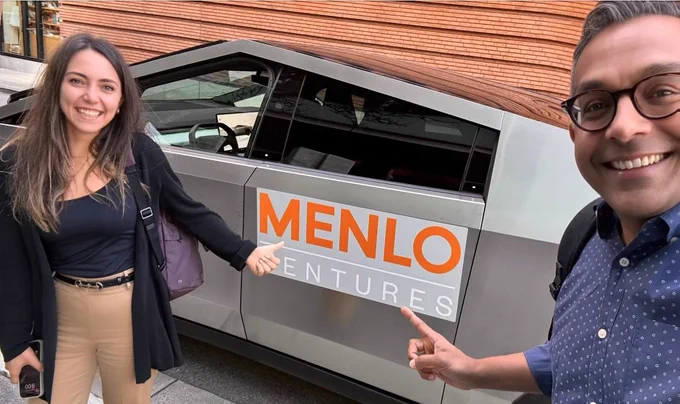 Menlo Ventures attends the 2024 RSA Conference in San Francisco with a branded Tesla cybertruck.  These venture capitalists are attending the security conference to find great cybersecurity startups to invest in. You can DM or follow them. 
