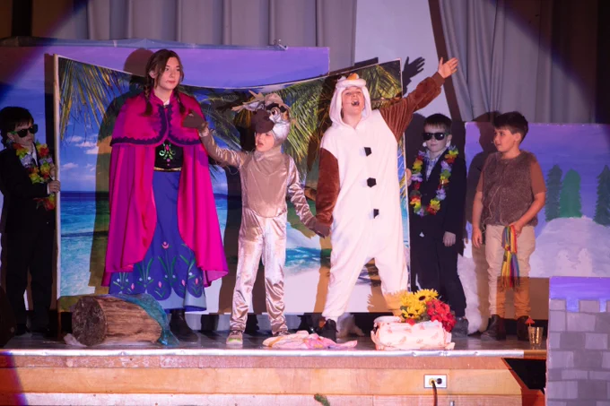 Students from St. Patrick Catholic School in Erinsville perform in Frozen KIDS the musical.