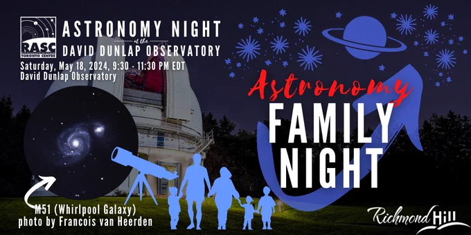 Families will be introduced to the wonders of astronomy through a presentation on a variety of exciting astronomy topics, followed by age-appropriate celestial activities; including a tour of the observatory to see a demonstration of the 74” telescope pointed to an interesting celestial object for the visitors to view (Weather Dependent). All individuals/family members attending this program must be registered and a registered adult must accompany any registered participants under the age of 16. Please wear / bring appropriate supplies for being outdoors and arrive 15 minutes prior to the program start time in order to be signed in. This program runs rain or shine.