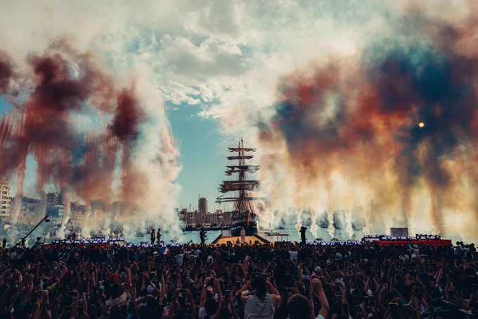 Marseille - Arrivée du Belem