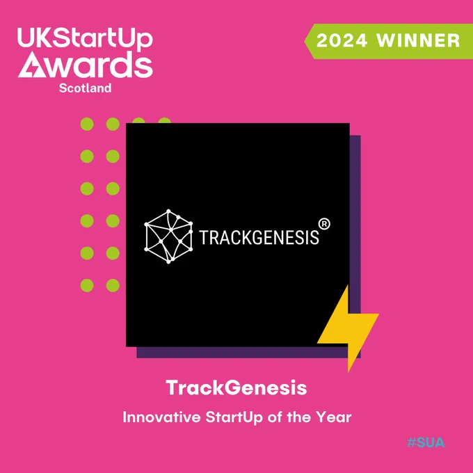 TrackGenesis won at UK Startup Awards
