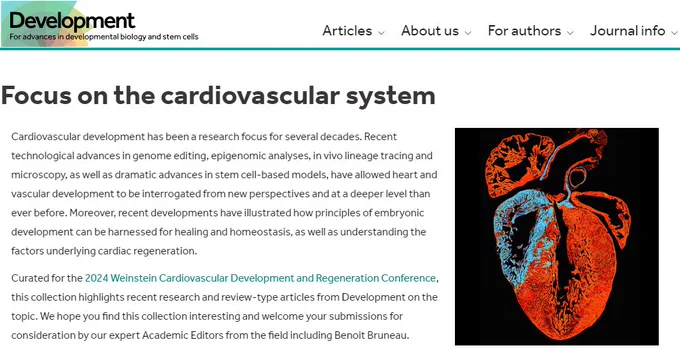 Screenshot of the introduction to the subjection collection "Focus on the cardiovascular system"