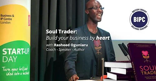 Soul Trader featuring Rasheed Ogunlaru giving a talk