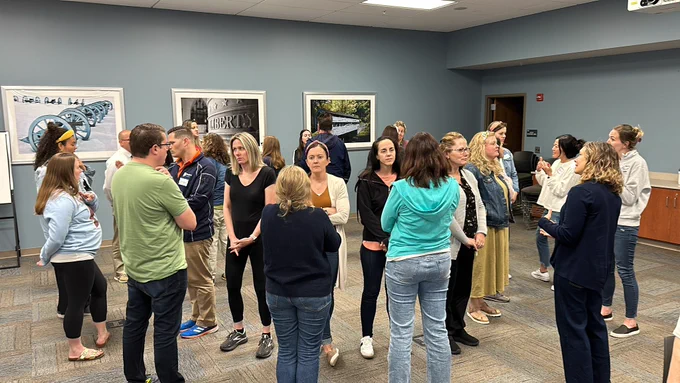 Inside and outside circle with participants