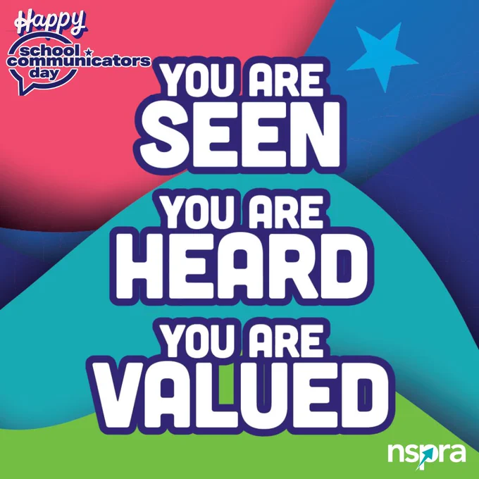 Happy School Communicators Day! You Are Seen. You Are Heard. You Are Valued.