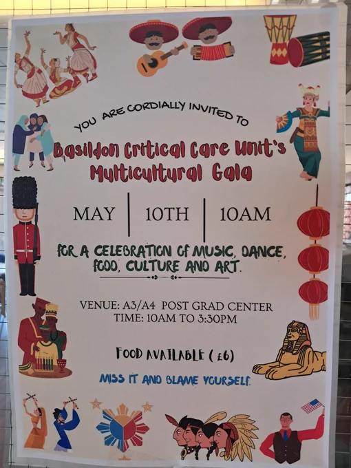 Poster for multicultural day