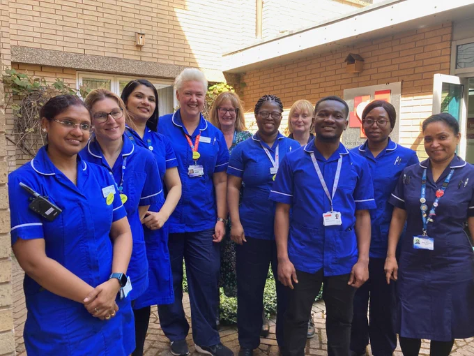 A team of cardiovascular research nurses at Glenfield hospital