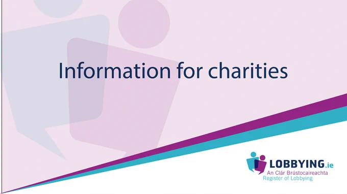 Information for charities 